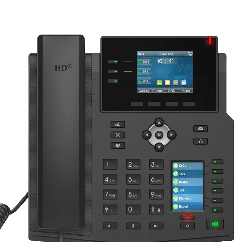 Hot sell Enterprise Smart Video IP Phone power line communication dual color screen sip phone