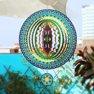 3D Stainless Steel Wind Spinner Indoor Outdoor <b>Garden</b> Decoration Ornament - Product Image 4