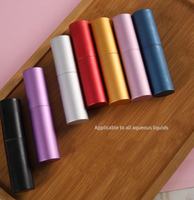 RTS rond 5ml Twist Up métal vaporisateur 8ml aluminium Portable rechargeable 10ml atomiseur de parfum