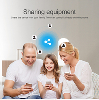 Interruptores Inteligentes de Pared de Vidrio Templado con Control Remoto WiFi ZigBee y Control por Aplicación Tuya Smart Home