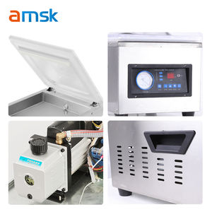 ماكينة الختم الفراغي لسطح المكتب الصغير من الفولاذ المقاوم للصدأ للتعبئة من مصنع سوبر ماركت واللحم البقري والأسماك والمأكولات البحرية - Product Image 6