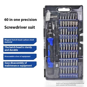 Ensembles d'outils de tournevis de précision multi-fonctions 60 en 1 pour téléphone portable et outils de travail de réparation d'ordinateur Tournevis à main - Product Image 5