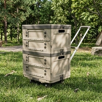 Chariot de courses pliable industriel en aluminium léger et portable Shunhe avec chariot à quatre roues pour les courses et le stockage OEM