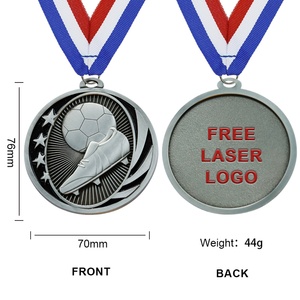 เหรียญรางวัลกีฬาฟุตบอลโลหะขายส่ง - Product Image 2