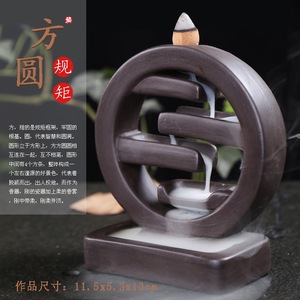 Quemador zen de incienso para la Iglesia, soporte creativo de cascada para incienso, quemador de carbón, con diseño de Buda zen - Product Image 2