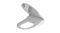Abattant de toilette électrique intelligent de conception élégante en forme de D et de U, homologué CE