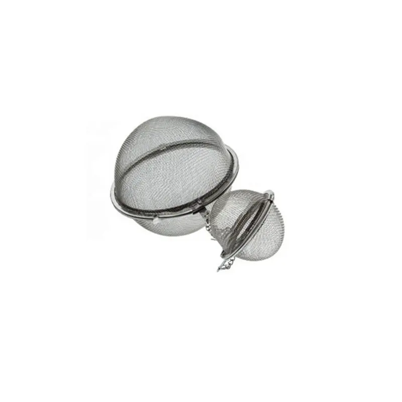चांदी 304 स्टेनलेस स्टील धातु वायर मेष चाय infuser गेंद छलनी स्पाइस फ़िल्टर के लिए (मुक्त नमूना)