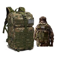 50L étanche grande capacité motif géométrique GPS anti-vol fournitures assaut Pack mode Style Camping chasse Trekking