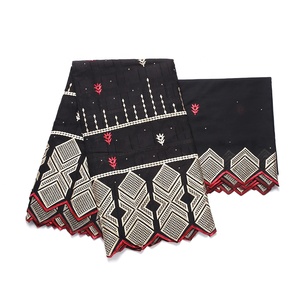 H & D <span class=keywords><strong>Bazin</strong></span> en tissu de coton imprimé économique personnalisé 5 + 2 mètres - Product Image 5