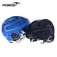 Casque de hockey sur glace POROS, réglable, ventilé, casque de protection pour hockey sur glace, senior, junior, équipement de protection pour la tête