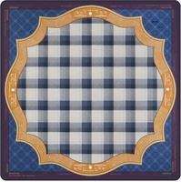 Tapis de Mahjong Américain Premium avec Bordure en Treillis de Pivoine Rose, Protection de Table Antidérapante en Néoprène pour Boutiques et Vente au Détail
