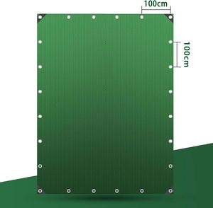 Bạt vải màu xanh lá cây với eyelets110 x 220 cm bạt hồ bơi hình chữ nhật bền thời tiết cho cắm trại và vườn ngoài trời - Product Image 3