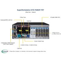 Supermicro 7049GP-TRT Dual LGA3647 DDR4 2200W 4U Rackmoutable GPU SuperWorkstation Serveurs SYS-7049GP-TRT