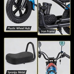 Vente en gros de mini <span class=keywords><strong>chopper</strong></span> <span class=keywords><strong>Harley</strong></span> électrique pour enfants, 250W, 25 km/h, pour enfants de 10 à 15 ans, utilisation en ville et au parc - Product Image 6