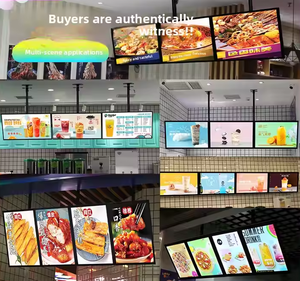 Caja de luz publicitaria iluminada con LED ultrafina para pantalla de menú de TV, cartelera colgante para Milk Tea Shop Bar, lista de precios de pedidos - Product Image 3