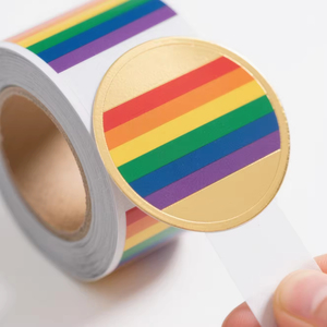 Personalised Customized Roll Waterproof Gold Foil Round <b>Label</b> Printing Custom Business Product Logo Stickers for <b>Packaging</b> <b>Label</b> - Product Image 6