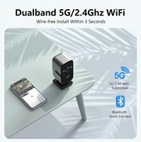 Waterproof Outdoor Network Security Camera with Night Vision Solar Powered Wireless for Garden Yard No Wiring Needed