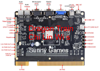 Carte de jeu verticale Dragon Train Chi Lin Wims avec bobine adhésive PCB pour machine de jeu d'arcade à monnayeur