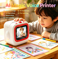 Printer Suara AI Pintar Resolusi 203DPI Nirkabel & Pengisian Daya Tipe-C 6 Mode untuk Pembuatan Gambar & Proyek DIY Dukungan Barcode