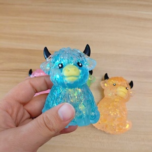 Juguete Sensorial GL Squishy de Animales, Vaca de las Tierras Altas, Juguete para Niños, Regalo para Fiestas Infantiles, Juguete para Apretar - Product Image 6