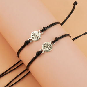 Juego de 2 Pulseras de Brújula de Graduación Universitaria con Tarjeta de Felicitación, Regalo Inspirador para Él y Ella, Pulsera con Mensaje de Éxito - Product Image 3