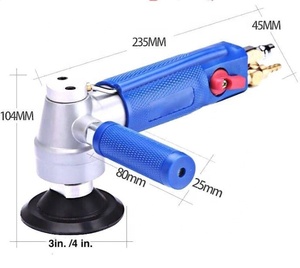 Polidor de Ar com Exaustão Lateral, Ferramenta Pneumática de Velocidade Variável, Esmerilhadeira de Ângulo para Polimento Flexível a Úmido - Product Image 6