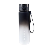 Bouteille à presser réutilisable en plastique durable et écologique de 500 ml pour la randonnée et le camping, design américain pour adultes