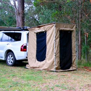 Auvent de véhicule 4x4 étanche sur mesure OEM pour le camping en tout-terrain, <span class=keywords><strong>tente</strong></span> en toile avec poteaux en aluminium 2,5 x 2,5 m pour <span class=keywords><strong>4</strong></span> <span class=keywords><strong>personnes</strong></span> avec espace intérieur - Product Image 5