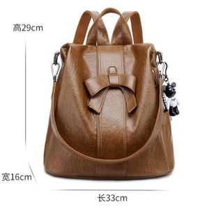 Wholesale Fashion Women Casual Soft Leather <b>Backpack</b> - Product Image 3