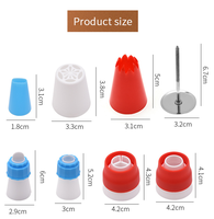 Cuisine DIY 65pcs Gâteau Cuisson Décoration Tip Sets avec Boîte de Couleur