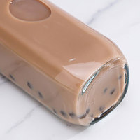 Vente en gros d'usine, bouteilles de boisson au yaourt carrées de 250 ml, 350 ml, 500 ml, bouteilles en verre pour café, vin de riz, jus de poire, thé au lait, boissons