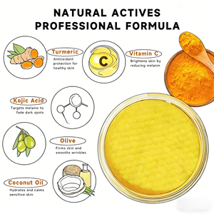 Limpiador de Cúrcuma Marca Blanca, Almohadilla Limpiadora con Ácido Kójico, Exfoliante Facial, Limpieza <span class=keywords><strong>Profunda</strong></span> para Piel Grasa y Manchas Oscuras - Product Image 2