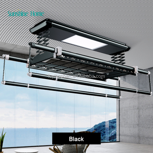 Máquina Plegadora de Ropa Automática de Calidad Premium, Negra, de Aluminio, para Montar en el Techo, para Secar Ropa en el Balcón o Exteriores - Product Image 3