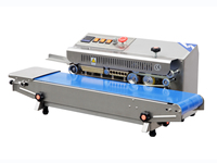 Scelleuse à bande continue semi-automatique de type FR-770 pour sachets, machine de scellage thermique par impulsions pour sacs en plastique, films, boissons et aliments