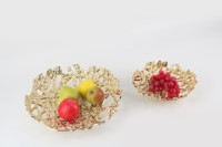 Assiettes à fruits en alliage d'aluminium tissées, petites, sur mesure et en gros – Assiettes de table décoratives, durables et de haute qualité