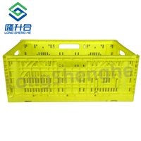Caisse pliable en plastique Longshenghe, caisse pliable en plastique, boîte pliable
