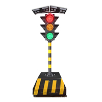 Sistema de semáforo solar móvil LED de 12V ajustable Lámpara de señal de seguridad de control de carril temporal para uso en carretera