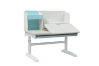 Table d'étude ergonomique pliable et écologique pour enfants, en bois, hauteur réglable, couleurs bleu et rose, pour la maison, le bureau, la chambre et le salon