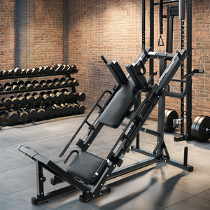 Máquina de Pedales Inversos Todo en Uno Huck para Gimnasio Comercial, Prensa de Piernas Sentado a 45 Grados, Hack Squat, Metal - Product Image 6