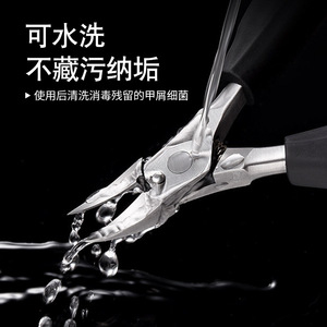 Stainless Steel Eagle Beak Nail Clippers With Silicone Handle For Thick Nails And Cuticle Trimming - Product Image 4