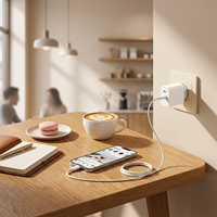 Chargeur rapide PD 30W, chargeur mural USB C double port, adaptateur d'alimentation à charge rapide pour smartphones, tablettes, écouteurs