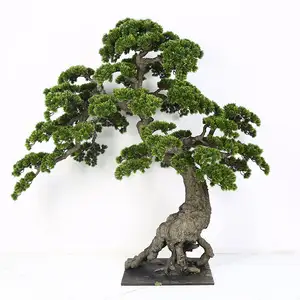 Vendite dirette della fabbrica Custom 2m 3m piante di alta qualità per interni Bonsai alberi di cedro albero di pino artificiale per la casa decorazione interna