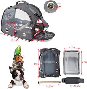 Cage à perroquet respirante légère pour oiseaux avec bâton de support en bois amovible et sac de <span class=keywords><strong>cages</strong></span> à oiseaux à longue bandoulière - Product Image 6