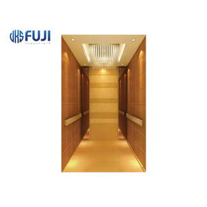 Moderno 1600Kg VVVF <span class=keywords><strong>Ascensor</strong></span> de pasajeros Cabina Titanio Lujo Gearless 630kg/1,0 m/s Color dorado Hotel <span class=keywords><strong>Ascensor</strong></span> de pasajeros <span class=keywords><strong>Precio</strong></span> barato - Product Image 4