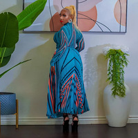 Offre Spéciale deux pièces ensemble femmes vêtements Unique Art imprimé plissé à manches longues t-shirt et grande jupe balançoire 2 pièces jupe ensembles