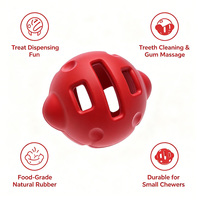 Juguete de Goma Natural para Perros, Dispensador de Golosinas, Pelota Interactiva para Masticar, Juguete para Perros Agresivos, Venta al Por Mayor