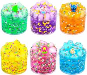 Clear Jelly Cube DIY <b>Slime</b> Kit Non-Toxic Plastic Elastic Non-Stick Plasticine for Kids Decompression Toys Unisex Gifts - Product Image 1