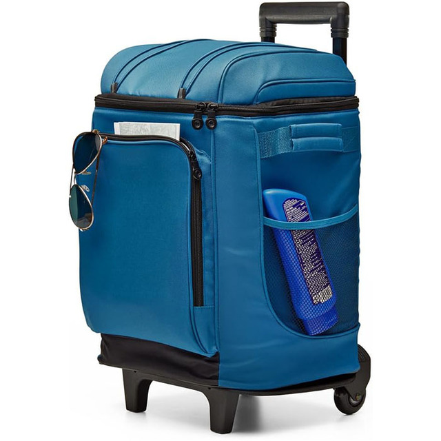 Rolling Insulated Soft Cooler Bag Leak-Proof Coolers with Ice Retention Wheeled & Backpack Trolley Cooler