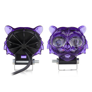 Qidewin Tiger Head Motorcycle <b>Spotlight</b> LED Dual Beam 12V IP67 Plastic External Light For Electric Vehicle - Product Image 5