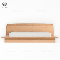 Lit bas tatami minimaliste moderne japonais en bois massif nordique avec design personnalisable en bois de noyer noir d'Amérique du Nord